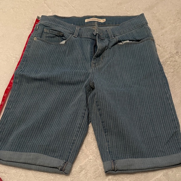 Levi's Pants - Levi’s Blue Striped Denim Shorts